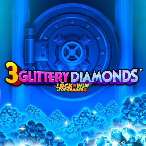 3 Glittery Diamonds logo by PearFiction Studios at Efbet Casino