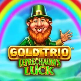 Gold Trio Leprechaun's Luck slot logo by Playtech at Efbet Casino